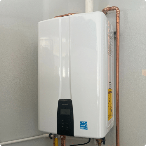Navien Tankless Water Heater installed