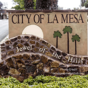 Picture of La Mesa City sign